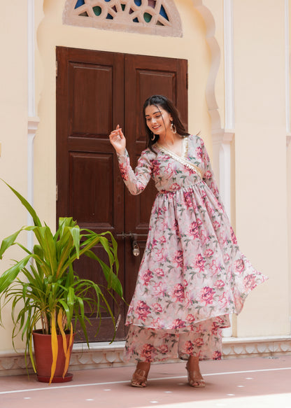 PURVAI GEORGETTE ANGRAKHA SET