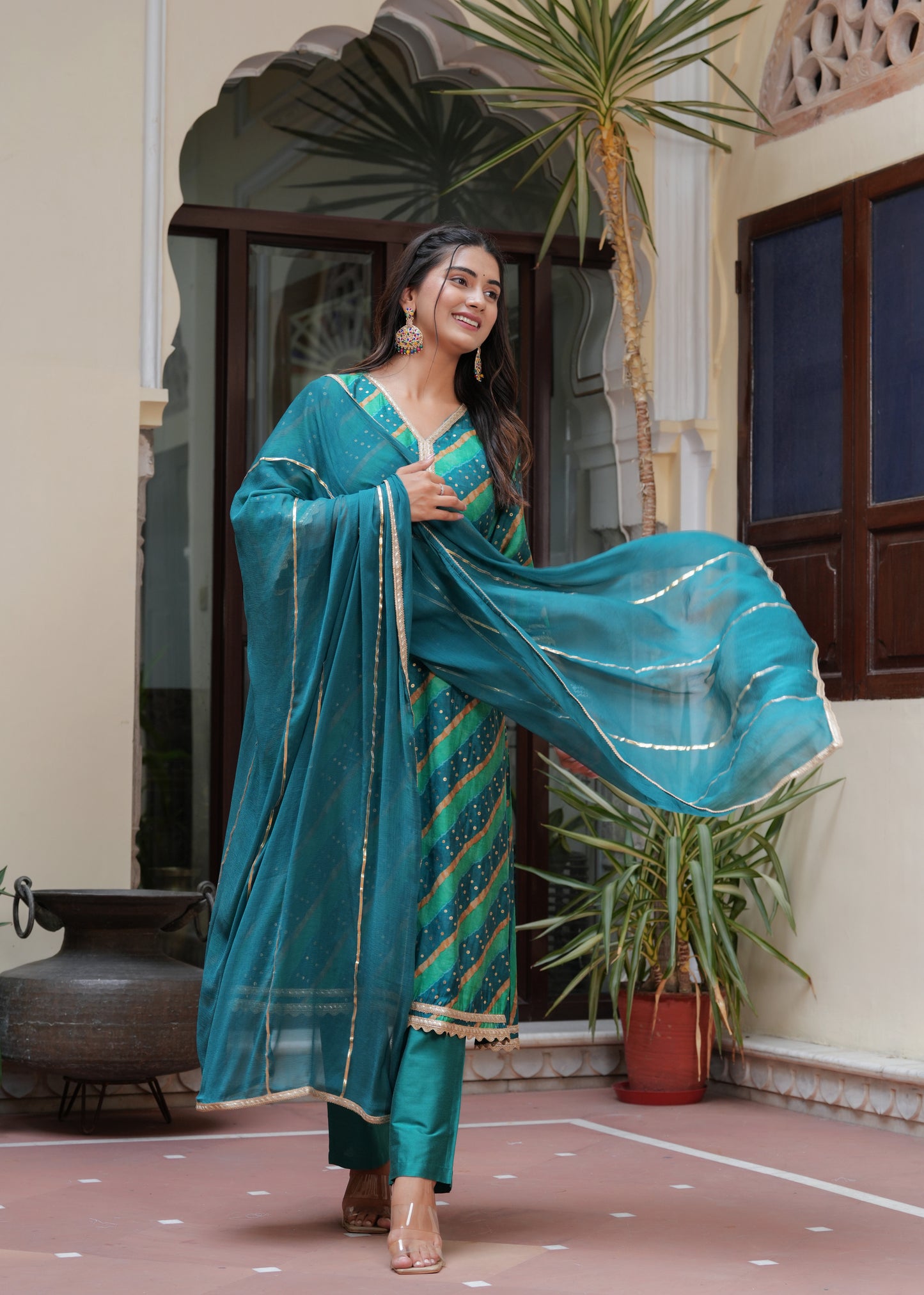 MAYURI COTTON SILK KURTA SET WITH DUPATTA