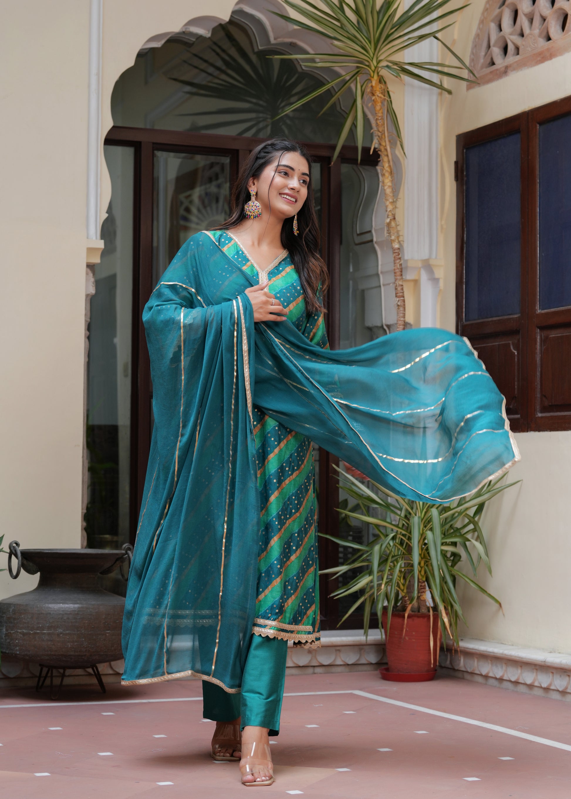 MAYURI COTTON SILK KURTA SET WITH DUPATTA