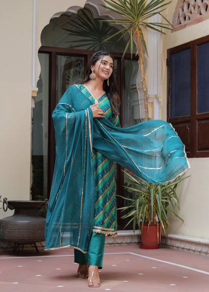 MAYURI COTTON SILK KURTA SET WITH DUPATTA