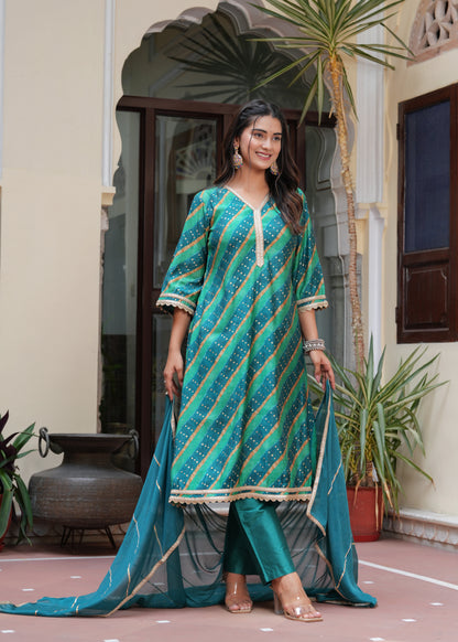 MAYURI COTTON SILK KURTA SET WITH DUPATTA