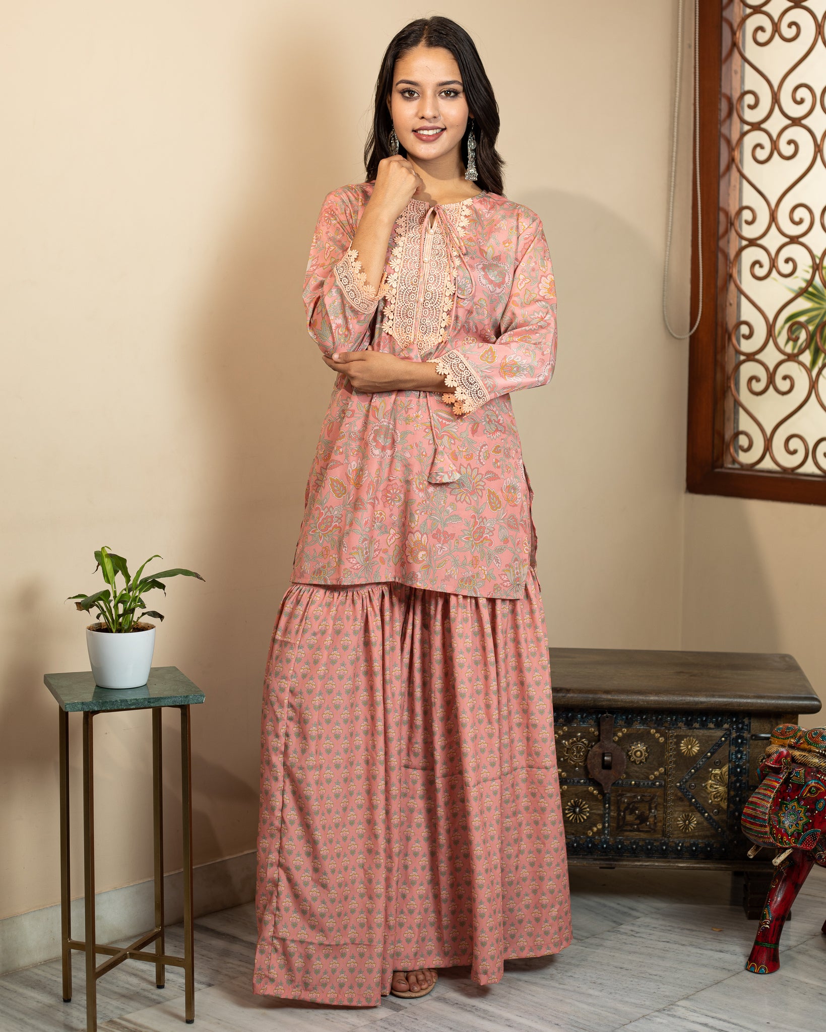 Rambha digital printed gharara set